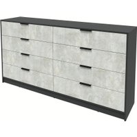 Комод Интерлиния Концепт КТ-К197 (бетон лайт/антрацит)