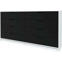 Комод Интерлиния Концепт КТ-К197 (черный/белый платинум)