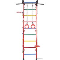 Детский спортивный комплекс Формула здоровья Гамма пристенный (зеленый/радуга)