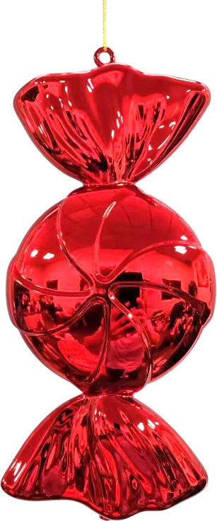 

Елочная игрушка GreenTerra Конфета Карамель 30см 202517 (красный)