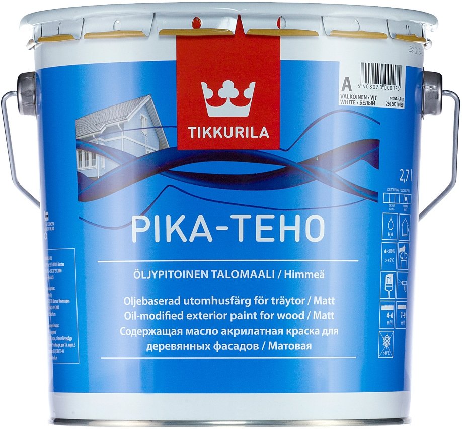 

Краска Tikkurila Pika-Teho 9 л (базис A)