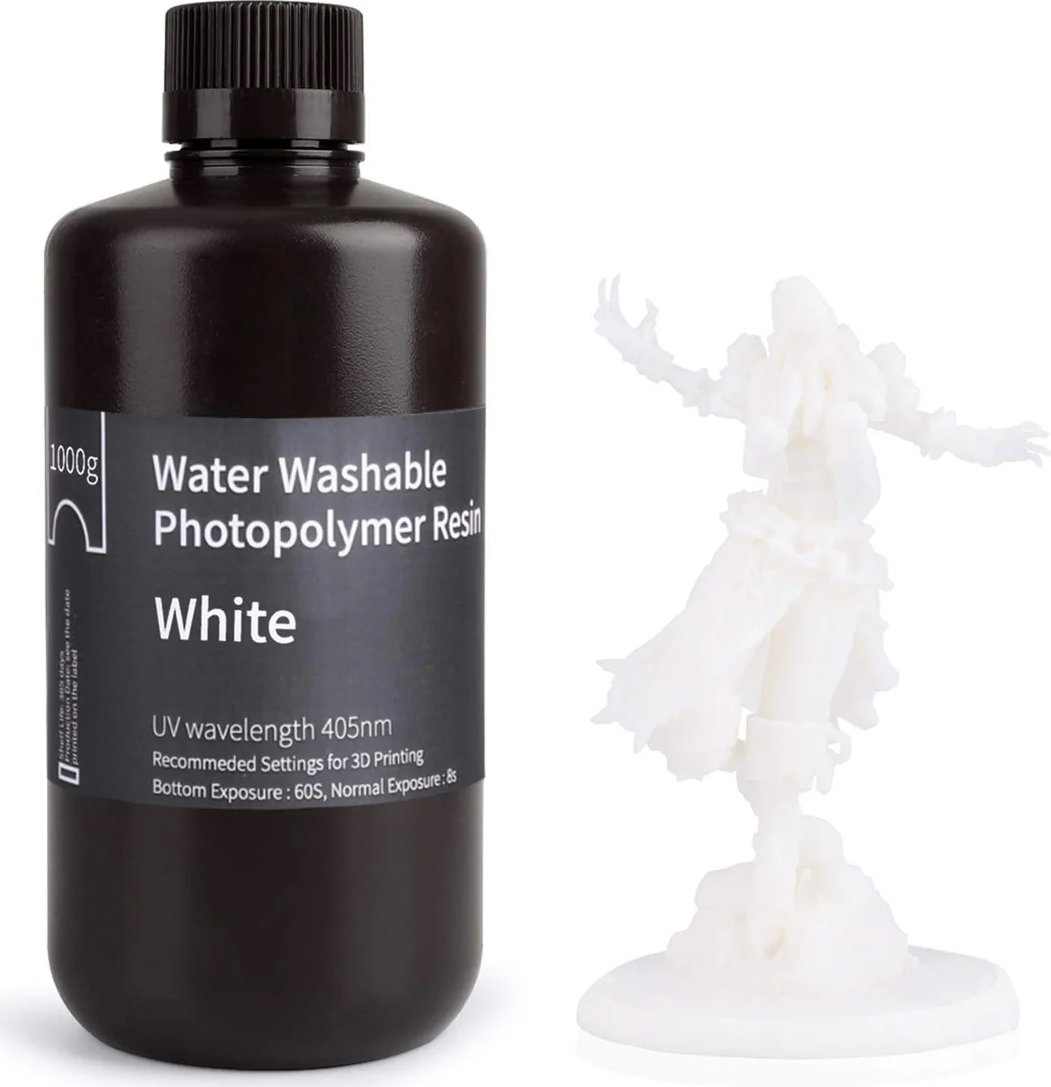 Фотополимер Elegoo Water Washable 1кг (белый)