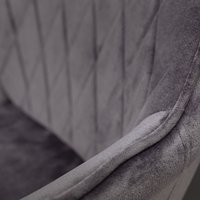 Стул AksHome Pablo (серый велюр HLR-21/черный)