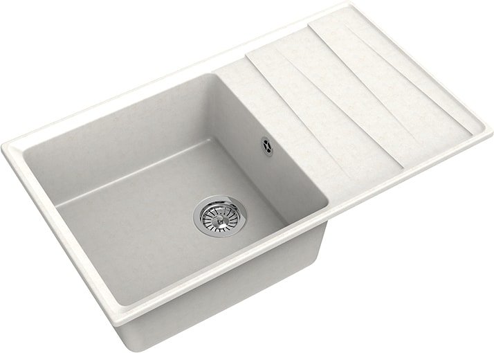 

Кухонная мойка GranFest GF-LV-860L (белый)