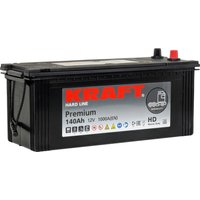 Автомобильный аккумулятор KRAFT Premium L+(3) евро (140 А·ч)