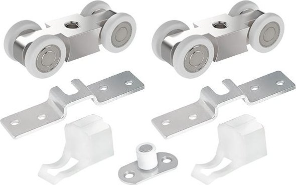 Система раздвижных дверей Punto Punto Soft LINE 55/4 (ролики+направляющая 2 метра)