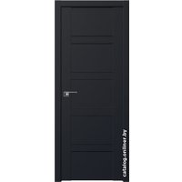 Межкомнатная дверь ProfilDoors 2.80U L 90x200 (черный матовый, стекло дождь черный)