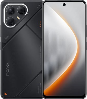 Телефон Tecno Pova 7 5G 8GB/128GB (графитовый черный)