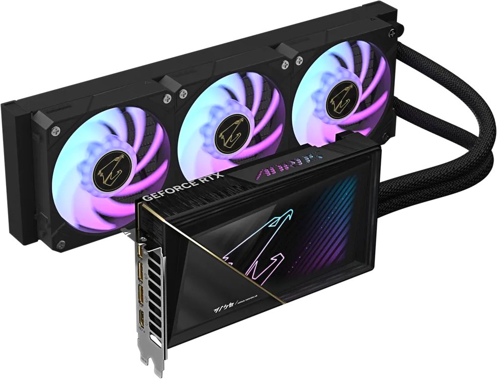 

Видеокарта Gigabyte Aorus GeForce RTX 5080 Xtreme Waterforce 16G GV-N5080AORUSX W-16GD