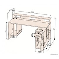 Стол Интерлиния Skill-2 (белый)