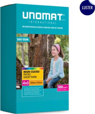 Фотобумага UNOMAT Inkjet Photo Paper 4x6 Lustre 4х6 260 гр/м2 100 л UNM-PP-4X6-LR