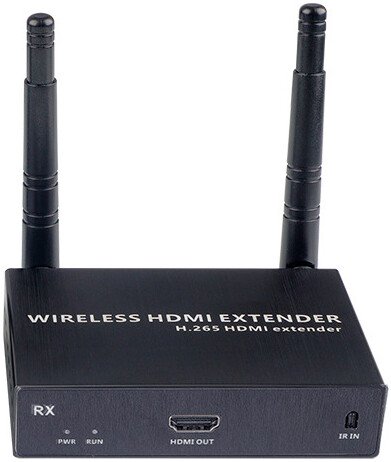 Удлинитель USBTOP Приемник HDMI по Wi-Fi до 200 метров, активный, FullHD 1080p, (черный)
