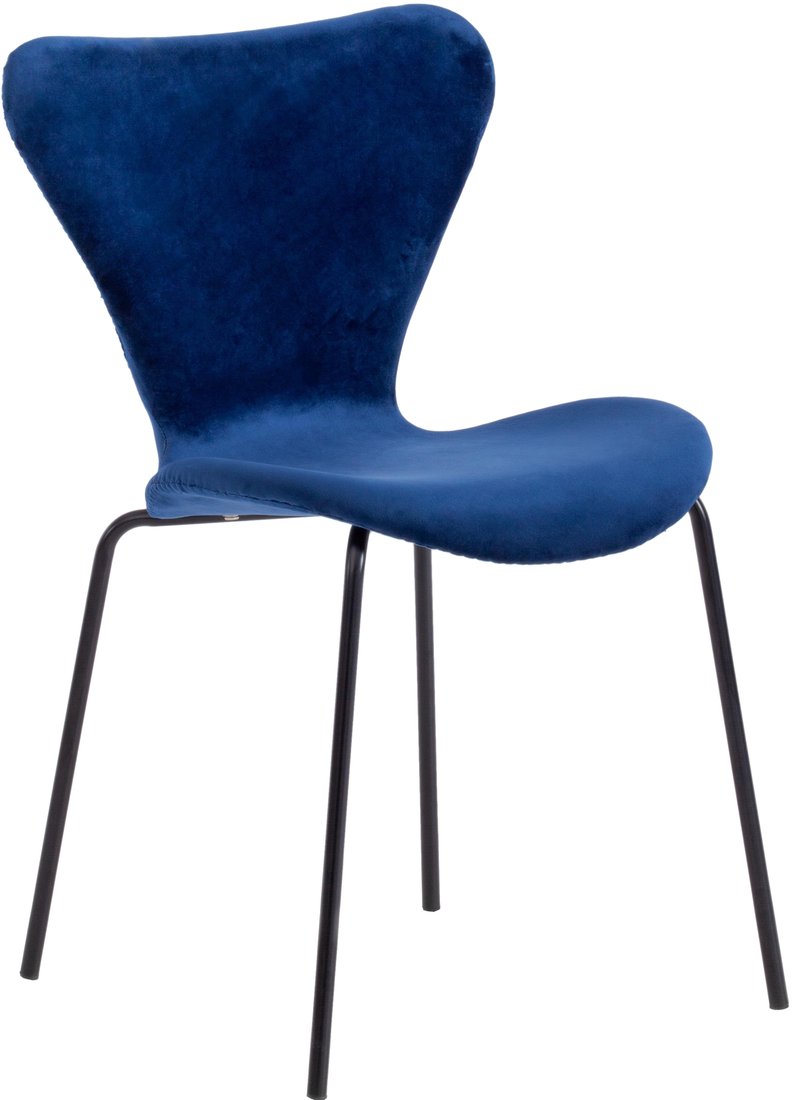 

Стул TetChair Jacobsen Soft mod. DC 103 (флок, синий/черный)