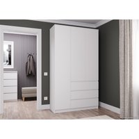 Шкаф распашной ДСВ Мори МШ 1200.1 (белый) в Гомеле