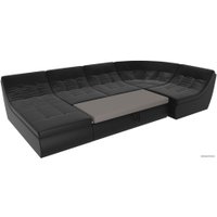 П-образный диван Лига диванов Холидей 101864 (черный)