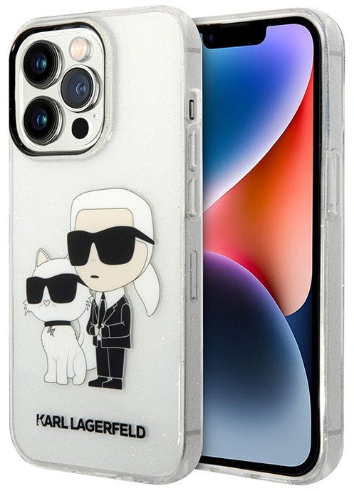 

Чехол для телефона CG Mobile Lagerfeld PC/TPU NFT Karl & Choupette Hard Glitter для iPhone 15 Pro Max KLHCP15XHNKCTGT