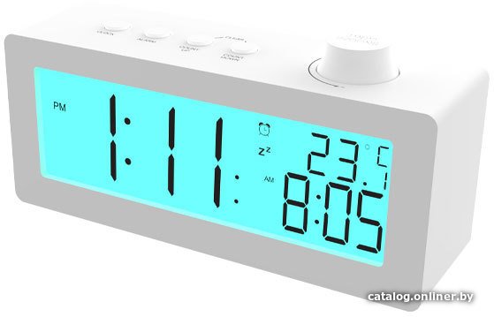 Настольные часы Ritmix CAT-111 (белый)