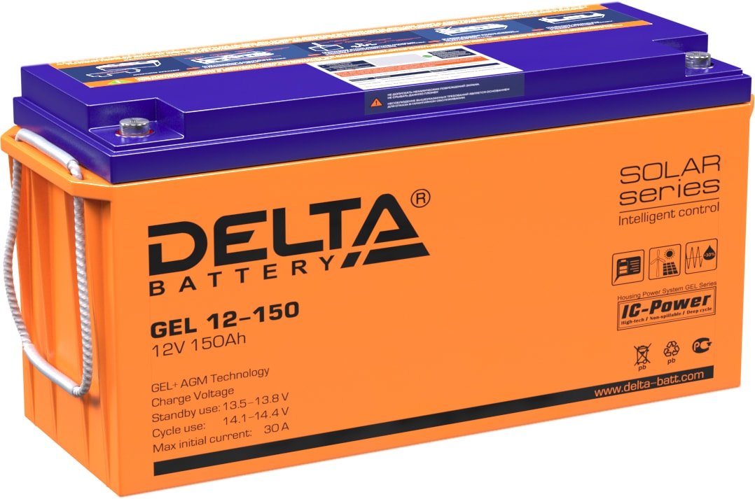 

Аккумулятор для ИБП Delta GEL 12-150 (12В/150 А·ч)