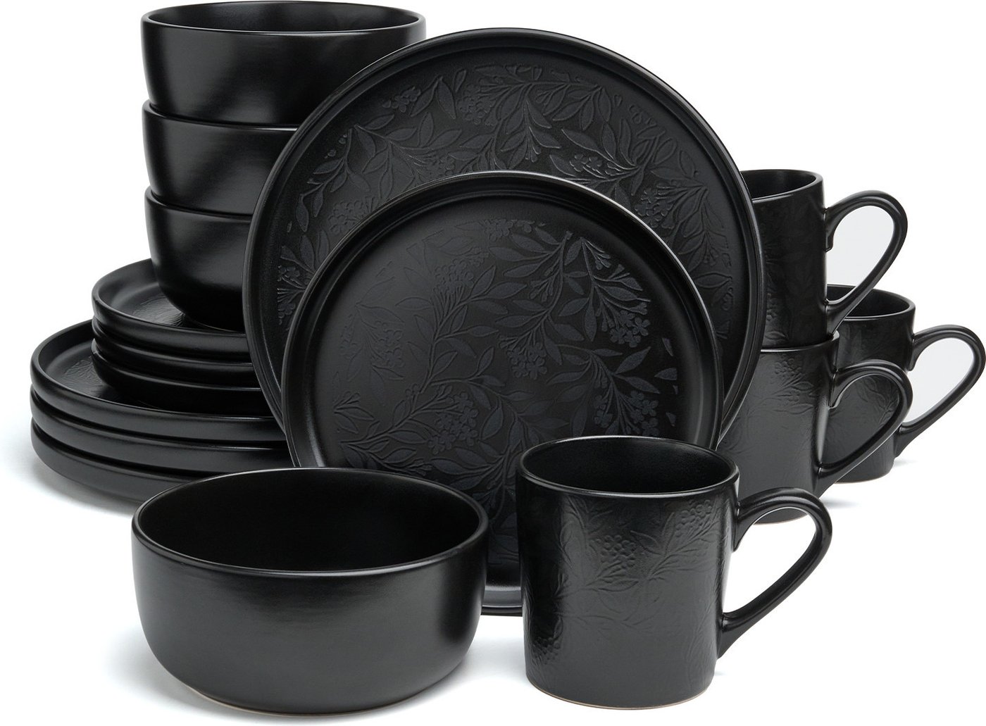 Набор тарелок Bronco Choice Black 191-364