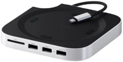 Док-станция Satechi Mac Mini M4 Stand & Hub with SSD Enclosure ST-GNMMES