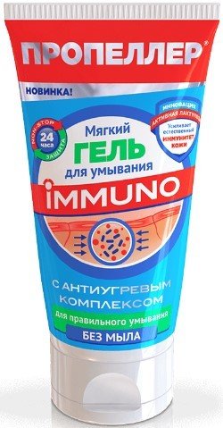 

ПРОПЕЛЛЕР Гель для умывания Мягкий с антиугревым комплексом 150 мл