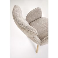 Стул с подлокотниками Halmar K585 (темно-бежевый/дуб натуральный)