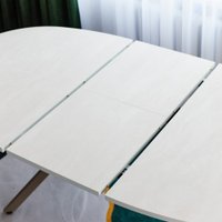 Кухонный стол Виста Оттава 100x150/195 (шелковый камень/муар тортора)