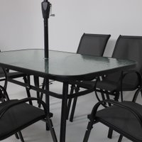 Набор садовой мебели AksHome Sunbeam (серый/черный)