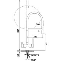 Смеситель Vieir V15039QH-X