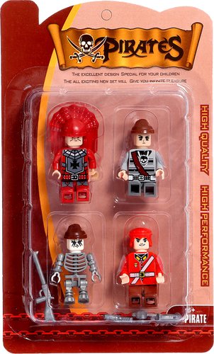 Конструктор Keyixing Пираты 186598 (4шт)