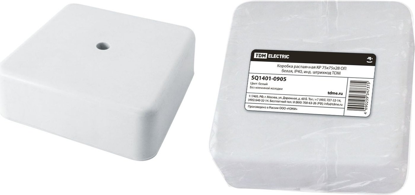 

Накладная коробка TDM Electric SQ1401-0905 (белый)