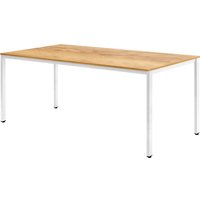 Кухонный стол Millwood Сеул 180x80x75 (дуб золотой Craft/металл белый)