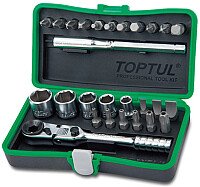 

Набор отвертка с битами и головками Toptul GADW2701 (27 предметов)
