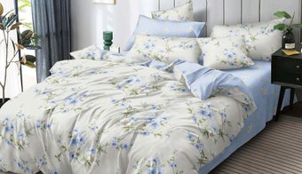 Семейный комплект постельного белья Luxor № F 79008 A/B Семейный (поплин)