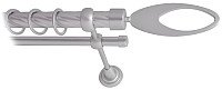 

Карниз для штор Lm Decor Эллипс 178 1р витой 25мм (сатин, 3м)