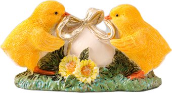 Статуэтка Sima-Land Цыплята завязывают подарочный бант на яичке 10927835