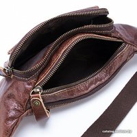 Сумка на пояс Poshete 253-63520-14-DBW (коричневый)