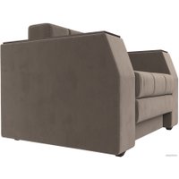 Кресло-кровать Лига диванов Атлантида 113839 (велюр коричневый)