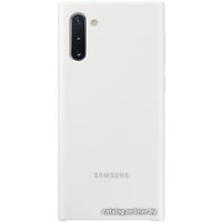 Чехол для телефона Samsung Silicone Cover для Samsung Galaxy Note 10 (белый)