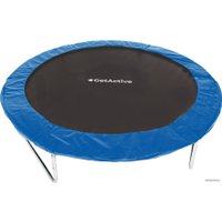 Батут GetActive Jump 10ft - 312 см с лестницей, внешней сеткой (синий)