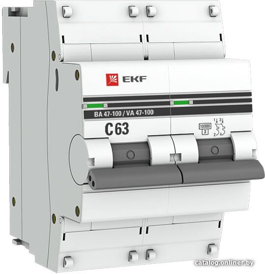 Выключатель автоматический EKF PROxima mcb47100-2-63C-pro
