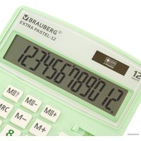 Бухгалтерский калькулятор BRAUBERG Extra Pastel-12-LG 250488 (мятный)