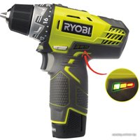 Дрель-шуруповерт Ryobi R12DD-LL13S 5133001802 (с 2-мя АКБ 1.3 Ah, сумка)