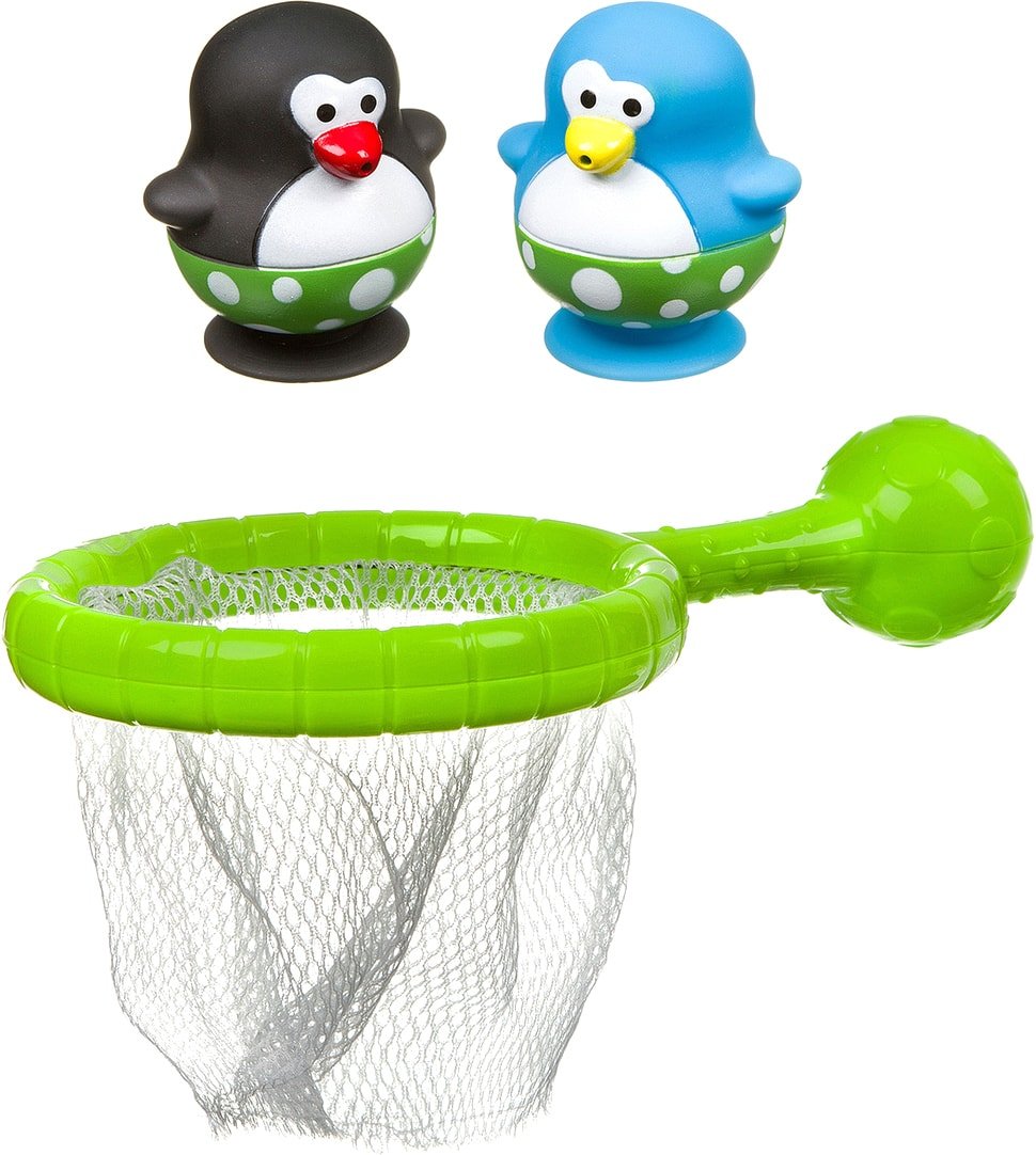 

Игрушка для ванной Bondibon Сачок и 2 пингвина ВВ3466