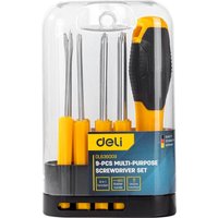 Набор отвертка с битами Deli DL636009 (8 предметов)