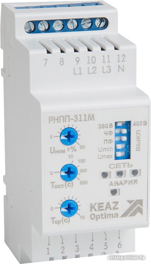 Реле напряжения КЭАЗ OptiDin РНПП-311М-УХЛ4 114060