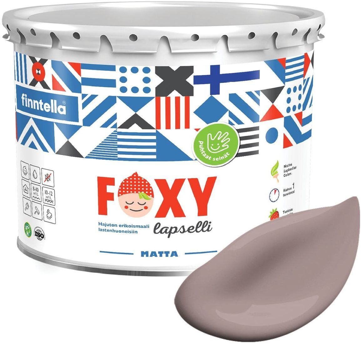 

Краска Finntella Foxy Lapselli Matte Juhla F-50-1-3-FL248 2.7 л (коричневый)