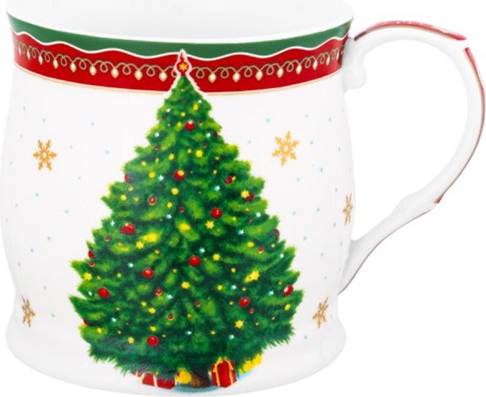 

Кружка Elan Gallery Новогодняя елка 420684 (красный/узор New Bone China)