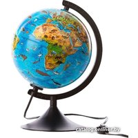 Школьный глобус Globen Зоогеографический с подсветкой k012100206