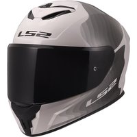 Мотошлем LS2 FF820 Rapid III Flow (3XL, белый/серый)